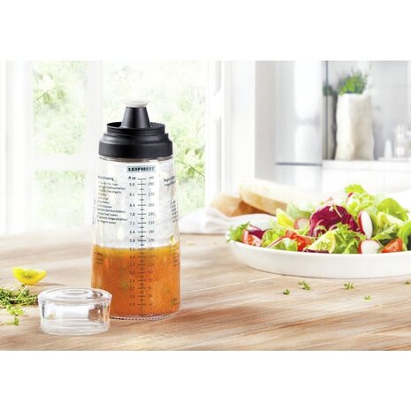 Leifheit 3195 Proline Dressing-Shaker 300 ml Glas/Zwart