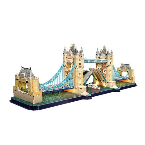 Cubic Fun 3D Puzzel Tower Bridge + LED Verlichting 222 Stukjes