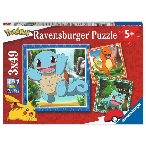 Ravensburger Puzzel Pokémon 3x49 Stukjes