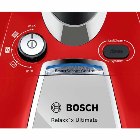 Bosch BGS7PET ProAnimal Stofzuiger Zonder Zak 700W Zwart/Rood