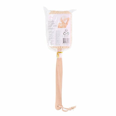Massagespons Met Houten Handvat