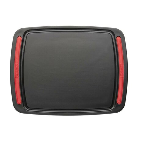 Brund Easy Cut Snijplank 26x20x0.8 cm Zwart/Rood