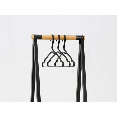 Brabantia Linn Kledingrek 47.6x34x170 cm Zwart