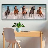 Clementoni High Quality Collection Panorama Puzzel Paarden 1000 Stukjes_