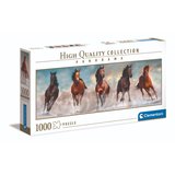 Clementoni High Quality Collection Panorama Puzzel Paarden 1000 Stukjes_