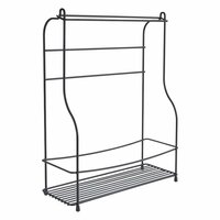 Metaltex Keukenrek 33x42x12 cm Zwart/Metaal