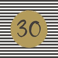 Duni Servetten 30 33x33 cm 20 Stuks Zwart/Goud/Wit