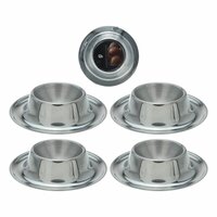 Excellent Houseware Eierdopset 4-delig RVS