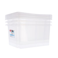 Sunware Nesta Opbergboxen 32L 3 Stuks Wit/Transparant