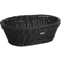 Westmark Broodmand Rieten Look Ovaal 26x19x8 cm Zwart/Kunststof